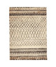 ASMA Tapis de salon style Berbere en polypropylene  160x230 cm  Beige et Marron / Noir