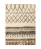 ASMA Tapis de salon style Berbere en polypropylene  160x230 cm  Beige et Marron / Noir