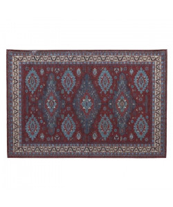 SERENA Tapis Farah intérieur 120x170cm Rouge & Bleu