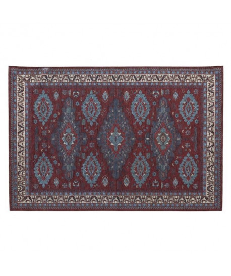 SERENA Tapis Farah intérieur 120x170cm Rouge & Bleu