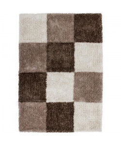 STYLE Tapis de salon Shaggy 160x230 cm nougat