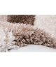 STYLE Tapis de salon Shaggy 160x230 cm nougat