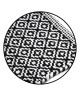 ZIG ZAG Tapis 100% coton 60x90 cm noir et blanc