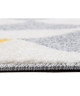 FORSA Tapis de salon jaune et anthracite 160x230 cm