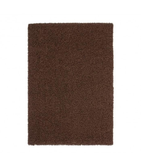 TRENDY Tapis de salon Shaggy  marron 120x160 cm