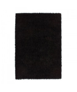 TRENDY Tapis de salon Shaggy  noir 120x160 cm