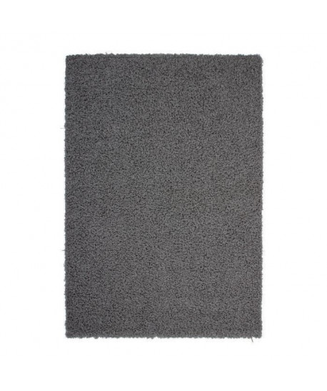 TRENDY Tapis de salon Shaggy  gris foncé 120x160 cm