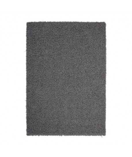 TRENDY Tapis de couloir Shaggy  gris foncé 80x140 cm