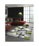 BRILLANCE Tapis de salon  160x230 cm vert, gris et noir