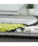 BRILLANCE Tapis de salon  160x230 cm vert, gris et noir