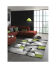 BRILLANCE Tapis de salon 80x150 cm vert, noir et gris