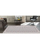 UTOPIA Tapis de salon carreaux de ciment 160x230 cm beige et blanc