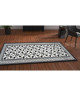 UTOPIA Tapis de salon carreaux de ciment 160x230 cm noir, gris et blanc