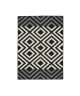 LUXUS Tapis de salon contemporain  120x170cm  Noir