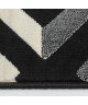 LUXUS Tapis de salon contemporain  120x170cm  Noir