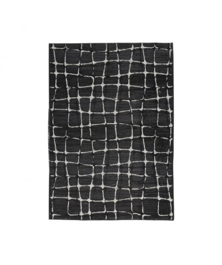 LUXUS Tapis de salon contemporain  160x225cm  Noir