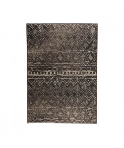 ASMA Tapis de salon style Berbere en polypropylene  120x170 cm  Chocolat