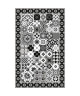 FARO Tapis 100% vinyle  49,5 x 80 cm  Epaisseur 1,5 mm  Noir et Blanc