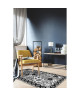 FARO Tapis 100% vinyle  98 x 150 cm  Epaisseur 1,5 mm  Noir et Blanc