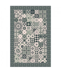 FARO Tapis 100% vinyle  98 x 150 cm  Epaisseur 1,5 mm  Bleu horizon