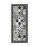 FARO Tapis 100% vinyle  49,5 x 115 cm  Epaisseur 1,5 mm  Noir et Blanc