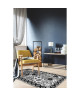 FARO Tapis 100% vinyle  49,5 x 115 cm  Epaisseur 1,5 mm  Noir et Blanc