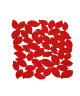 FRANDIS Tapis de fond d\'évier  Feuille PVC  L 29 x l 29 cm  Rouge