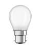 OSRAM Ampoule LED B22 sphérique dépolie 4 W équivalent a 40 W blanc chaud