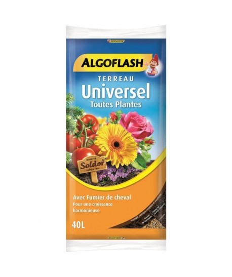 ALGOFLASH Terreau Universel Toutes Plantes  40L