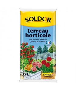SOLDOR Terreau horticole pour toutesLes plantes du jardin et de la maison  35L