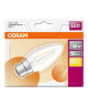 OSRAM Ampoule LED B22 flamme claire 4 W équivalent a 40 W blanc chaud