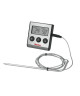 METALTEX Thermometre et minuteur électronique aimanté avec sonde en inox  2 en 1