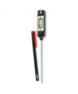 YOKO DESIGN Thermometre digital pour sucre et confitures noir et rouge