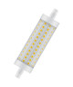 OSRAM Ampoule crayon LED 118 mm R7S 15 W équivalent a 125 W blanc chaud dimmable