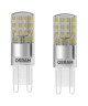 OSRAM Lot de 2 Ampoules capsules LED G9 dépolies 2,6 W équivalent a 30 W blanc chaud