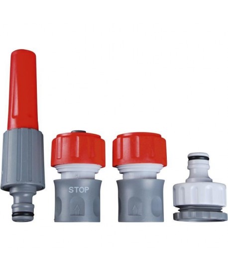 DIPRA Kit lance  raccords  Multijet  Plastique  Ř15 mm  Gris et rouge