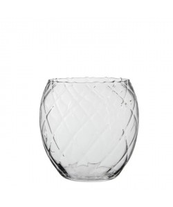 EDELMAN Yasmin Vase verre transparent  Verre  H24 x D24 cm