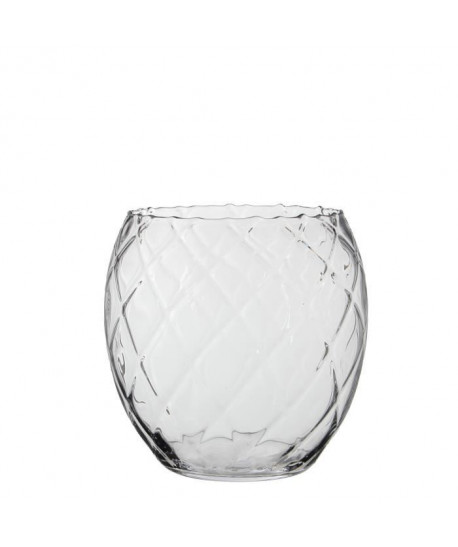 EDELMAN Yasmin Vase verre transparent  Verre  H24 x D24 cm