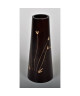 ETHNIQUE Vase décoratif en bois de manguier  H30 x Ř 7 cm  Marron