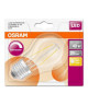 OSRAM Ampoule LED E27 sphérique claire 4,5 W équivalent a 40 W blanc chaud dimmable