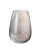 Vase oeuf en verre 19x19x26 cm Nacré