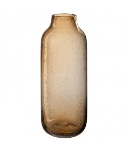 Vase haut bulle Verre 16x16x40 cm Ambre