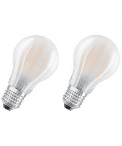 OSRAM Lot de 2 Ampoules E27 LED standard dépolie 8 W équivalent a 75 W blanc chaud