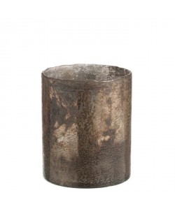Vase cylindre 13x13x15 cm Bronze Marron