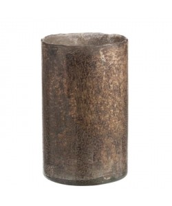 Vase cylindre 13x13x20 cm Bronze Marron