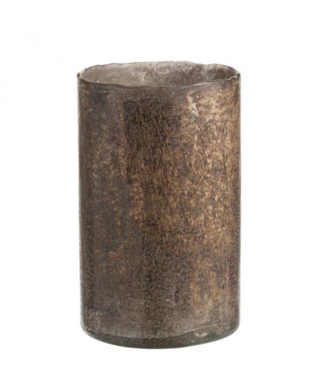 Vase cylindre 13x13x20 cm Bronze Marron