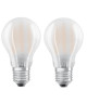 OSRAM Lot de 2 Ampoules E27 LED standard dépolie 8 W équivalent a 75 W blanc chaud