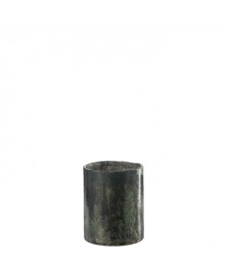 Vase cylindre 13x13x15 cm Vert Gris