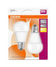 OSRAM Lot de 2 Ampoules E27 LED standard dépolie 8 W équivalent a 75 W blanc chaud