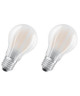 OSRAM Lot de 2 Ampoules LED E27 standard dépolie 8 W équivalent a 75 W blanc froid